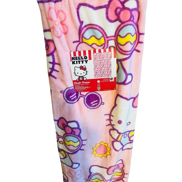 Hello kitty adorable ice cream  sunglasses throw 50 by 70 - Picture 5 of 6